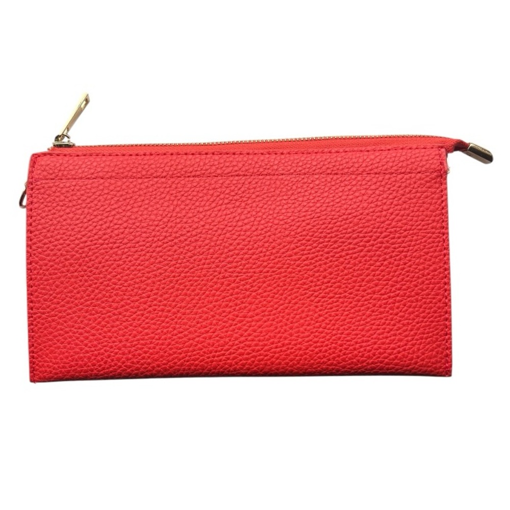 Coral Color Clutch Crossbody Bag
